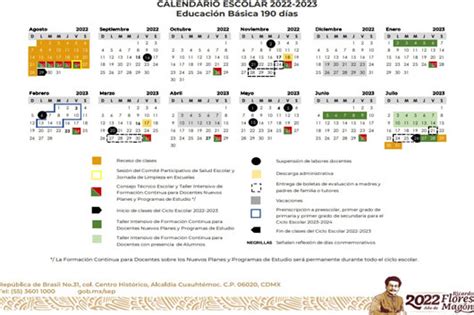 Publica SEP calendario escolar 2022 2023 de Educación Básica y Normal