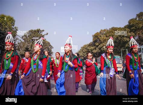 Kathmandu Nepal Th Dec People Of The Gurung Community