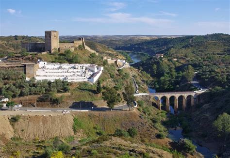 Mertola castle stock photo. Image of skyline, blue, historical - 36412942