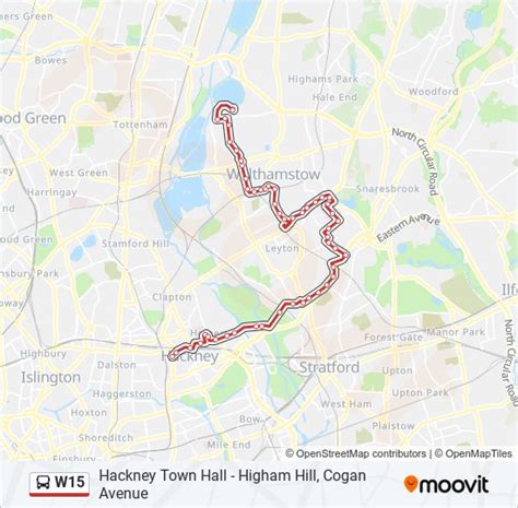 W Route Schedules Stops Maps Hackney Town Hall Updated