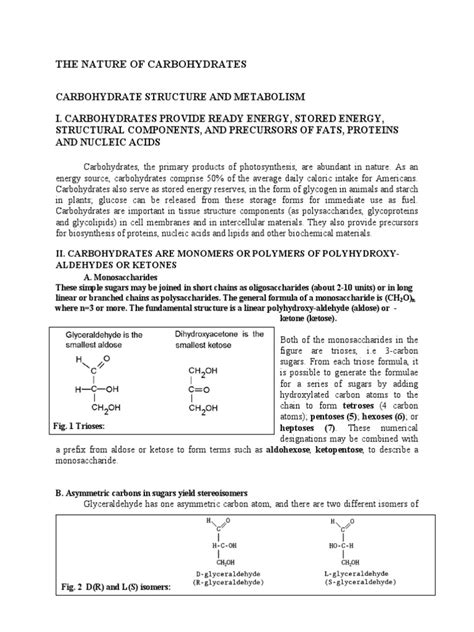 Pdf Basics Of Carbohydrate Structure Dokumen Tips