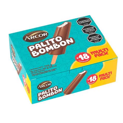 Helado Palito Multipack Arcor Bombón 18 U Jumbo