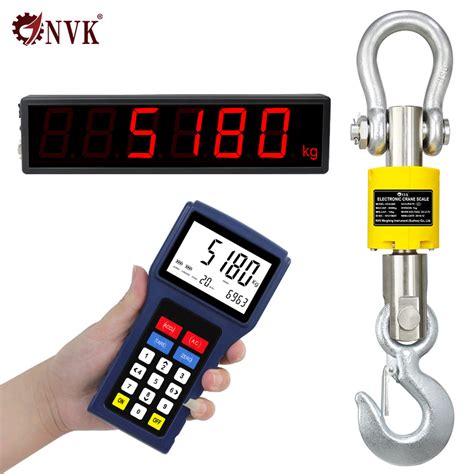 Nvk Ocs 5t Weighing Hanging Scale 3000kg Electronic Wireless 10ton