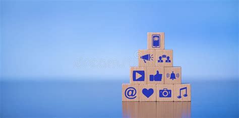 Concept Of Social Media Stock Image Image Of Cube Wood 203441601