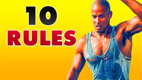 David Goggins 10 Golden Rules For Running Youtube