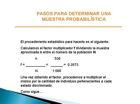 Cmo Determinar Una Muestra Probabilstica Pasos Para Determinar