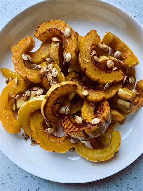 Maple Roasted Delicata Squash With Spiced Seeds — Toasted Table