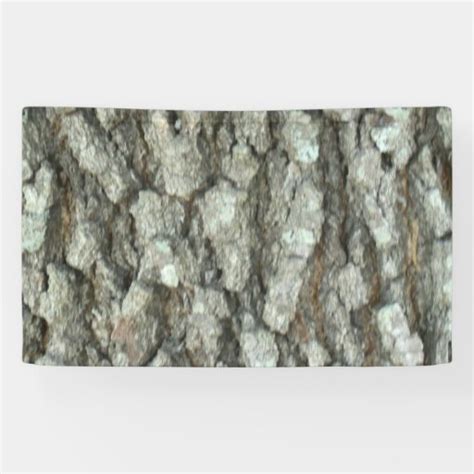 Oak Tree Bark Real Wood Camo Camouflage Banner Zazzle