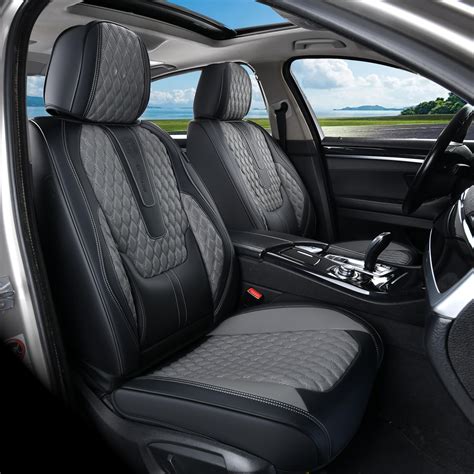 Coverado Leather Car Seat Covers Full Set Waterproof Seat Covers For