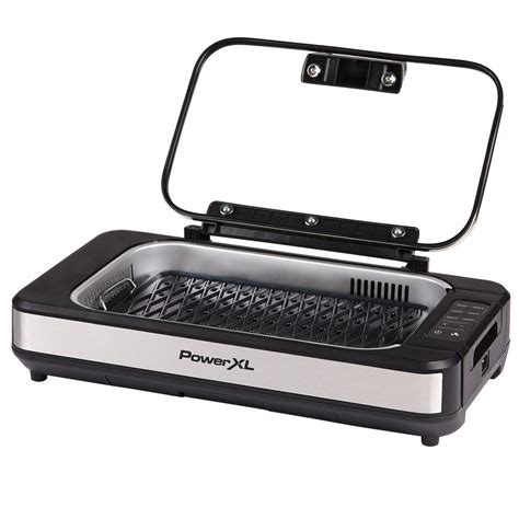 Power Xl Smokeless Grill Elite Plus Indoor Electric Grill With Tempered