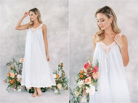 Vtg S Blue Lingerie Nightgown Slip Dress Boudoir Lace Etsy