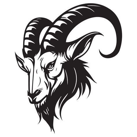 head of goat vector illustration, goat logo 22665740 Vector Art at Vecteezy