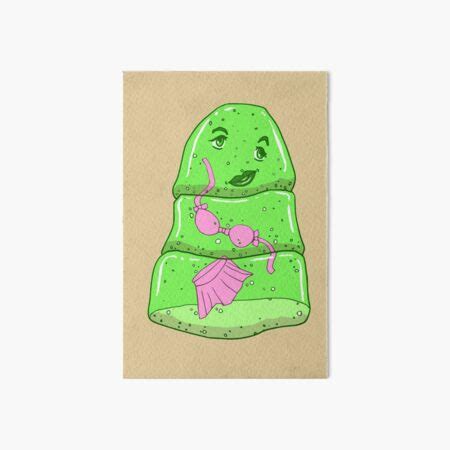 Slime Girl In Bikini MONSTER GIRLS Series I Art Board Print By Angelasasser Redbubble