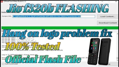 How To Flash Jio F B Official Flash Fileby Qflash Tool Hang On Logo