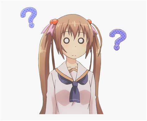 Confused Anime Girl Png Transparent Png Transparent Png Image Pngitem