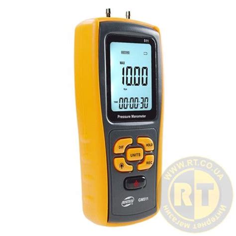ᐉ Манометр (-10~10 кПа) BENETECH GM511 - rt.co.ua