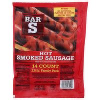 Bar S Hot Smoked Sausage Ounce Count Super Foods
