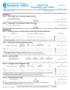 Fillable Online Tax Illinois Schedule C Income Tax