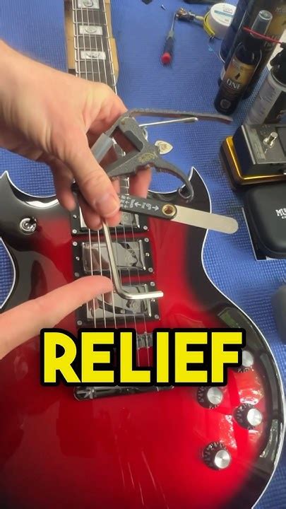 How To Set Neck Relief On Your Guitar Without Breaking Your Truss Rod 🎻 Guitartech Guitar Youtube