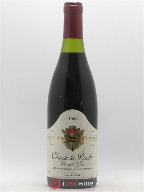 Buy Clos De La Roche Grand Cru Hubert Lignier Domaine 1993 Lot 1942