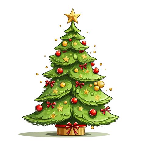 Cute Christmas Tree Christmas Tree Green Pine Tree PNG Transparent