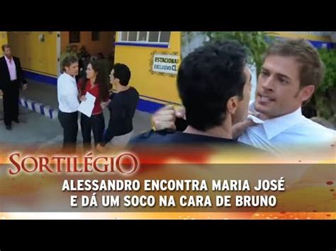 Sortilégio Alessandro encontra Maria José e dá um soco em Bruno