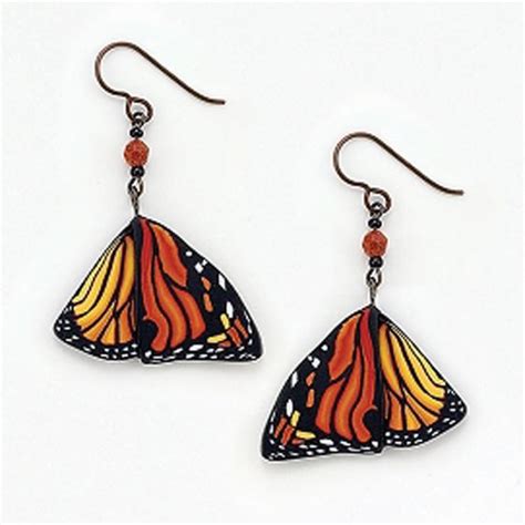 Yipes Monarch Butterfly Wing Earrings