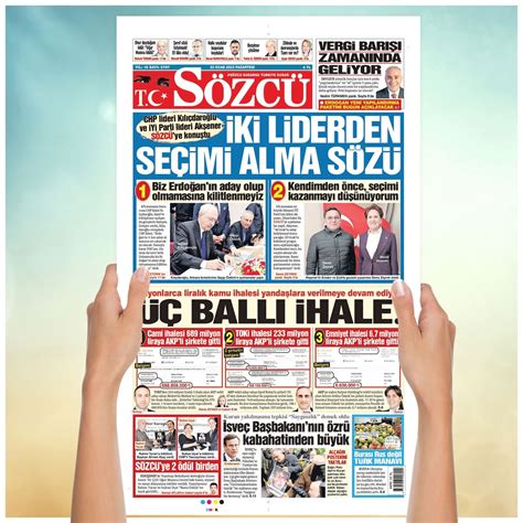 Sözcü On Twitter GÜnÜn ManŞetİ Chp Lideri Kılıçdaroğlu Ve İyİ Parti Lideri Akşener SÖzcÜye