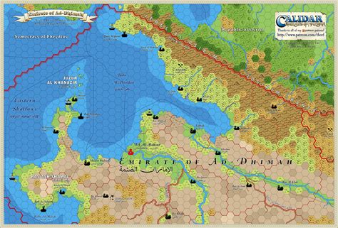 Emirate Of Ad Dhimah Hex Map Patreon Thorfinn Tait Cartography