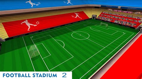 3d Model Ar Vr Game Low Poly Football Stadium Low Poly 3d Model Vr Ar