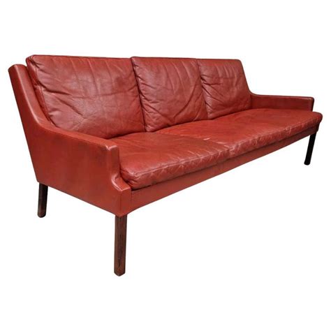 Overman Scandinavian Leather Sofa At 1stdibs Scandinavian Leather Sofas