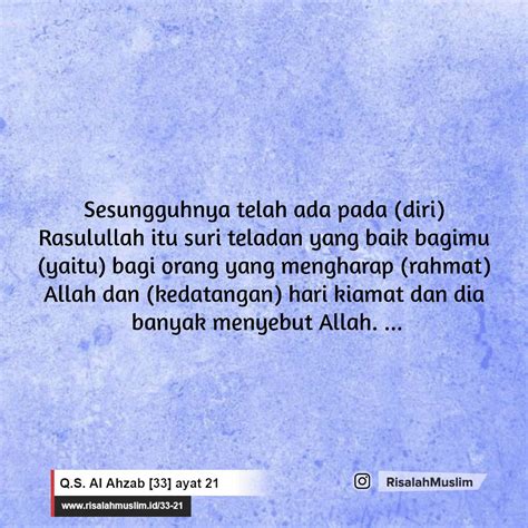 Detail Surat Al Ahzab Ayat 21 Dan Artinya Koleksi Nomer 11