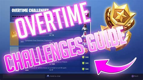 New Fortnite Overtime Challenges Guide Youtube