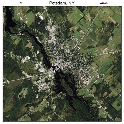 Aerial Photography Map of Potsdam, NY New York