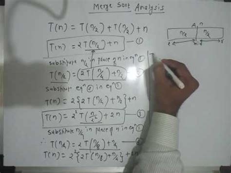 Merge Sort Time Complexity Analysis Youtube