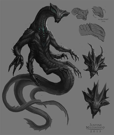 Dark Creatures Alien Creatures Fantasy Creatures Art Mythical