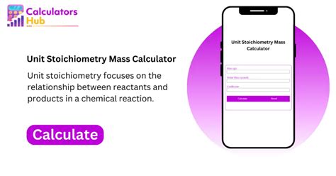 Unit Stoichiometry Mass Calculator Online