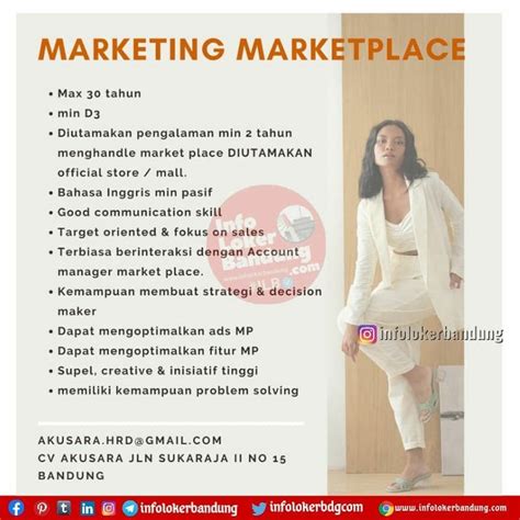 Lowongan Kerja Marketing Marketplace Noa Everyday Cv Akusara