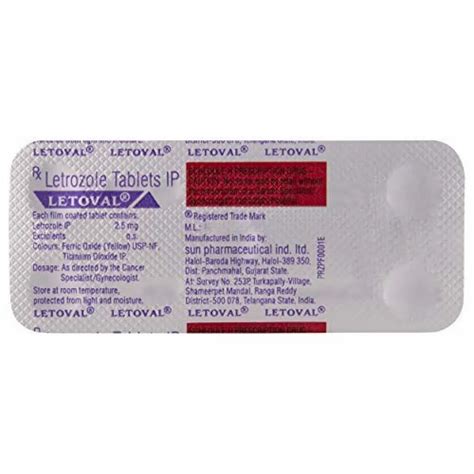 Letrozole Mg Letoval Tablets For Clinical Packaging Type Strip At