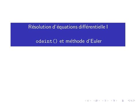 PDF Equa Diff 01Informatique Les Equations Differentielles DOKUMEN