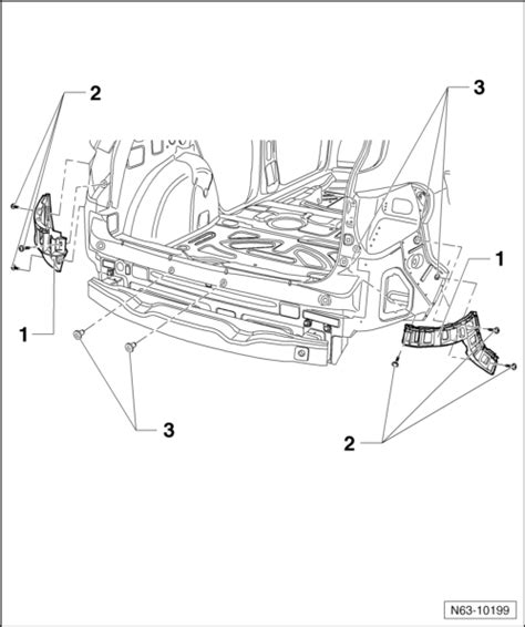 Volkswagen Tiguan Service And Repair Manual Rear Bumper Cover Bumpers