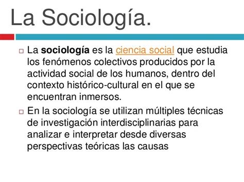 La Sociología Como Ciencia Ter Iuishjd