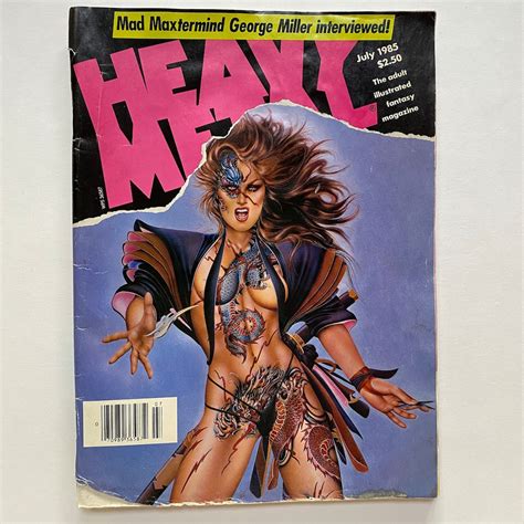 Heavy Metal Magazine July Olivia De Berardinis Cover Art Etsy