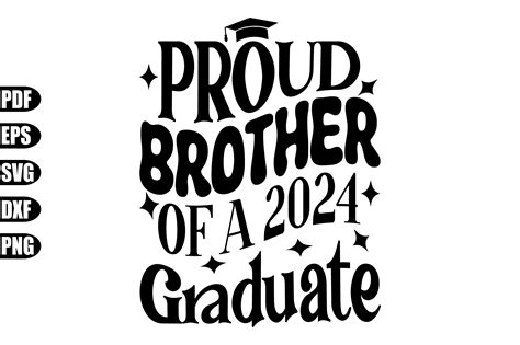 Proud Brother Of A 2024 Graduate Svg Graphic By Creativekhadiza124