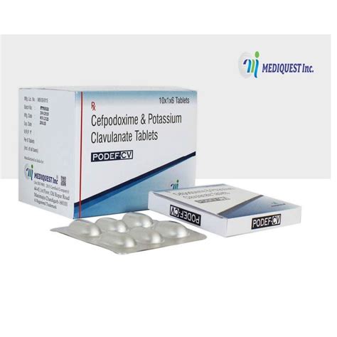 Cefpodoxime Potassium Clavulanate Tablets At Rs 2000 Box In Panchkula Id 24222294497