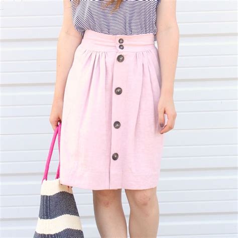 Button Front Skirt Pattern Skirt Patterns Sewing Comfortable