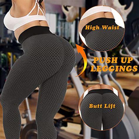 Hanstre Scrunch Butt Lifting Leggings For Women Anti Cellulite Tummy