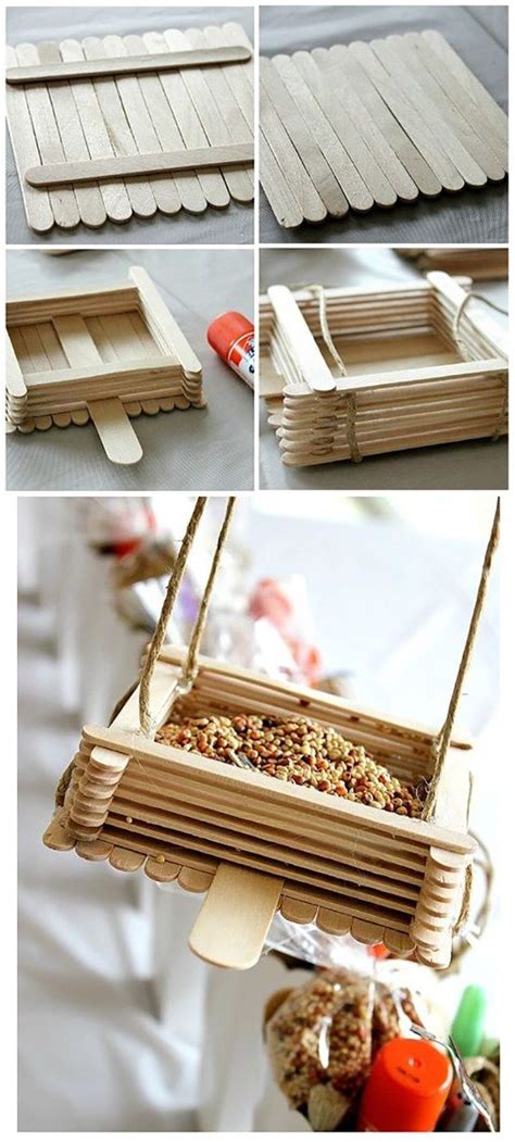 10 Super Simple Diy Bird Feeders For Spring Craft Stick Crafts