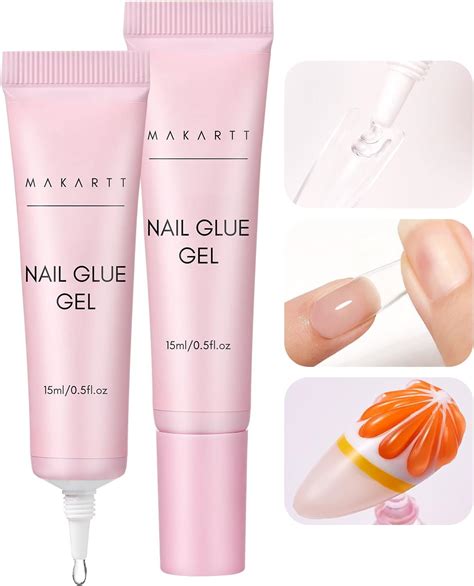 Makartt Solid Nail Glue Gel For Press On Nails Nail Tips Glue Gel