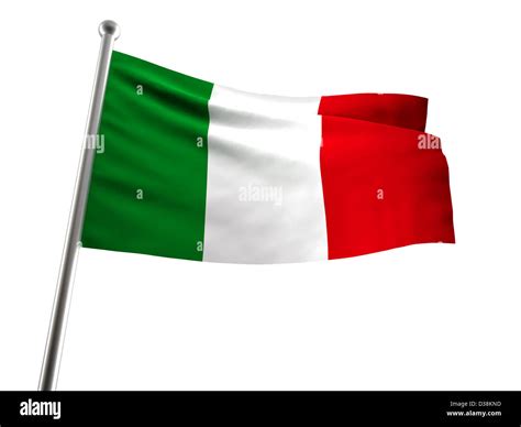 Flying Italian Flag Cut Out Stock Images Pictures Alamy